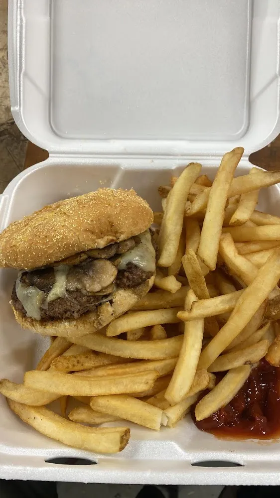 Mushroom Swiss Burger